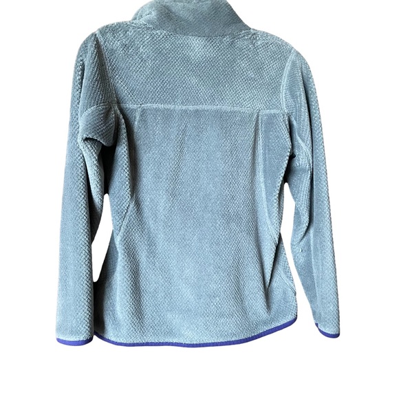 Patagonia Women's Re-Tool Snap-T Fleece Pullover Gray/Purple XS - Picture 2 of 5
